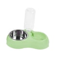 thumbnail image 3 of Juego de cuencos de agua Y comida para mascotas Strade Fareast Limited de acero inoxidable color verde, 3 of 8