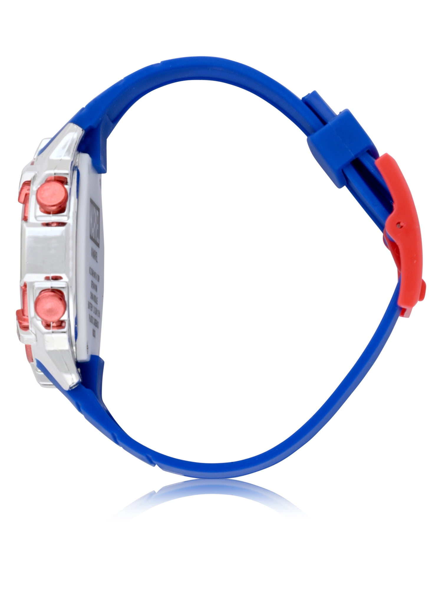 SPD4941WM Spiderman Kids Flashing Lights LCD Watch with Plastic Strap