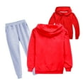 thumbnail image 2 of Boys Outfits 10-12 Winter Zip Up Stripe Hoodies for Boys 4-6 Tracksuit Jogger Pants Set Pullover Sweaters Outfits for Boys 10-12, 2 of 4
