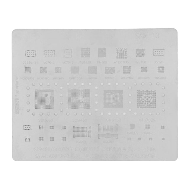 Téléphone CPU BGA Reballing Pochoir Reball Rework Modèle Écran pour Samsung A60a90