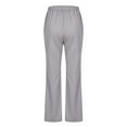 thumbnail image 4 of Fmbrln Womens Solid Sweatpants Drawstring Elastic Waist Work Pants Slim Fit Flare Pants Casual Comfy Workout Athletic Pants Gray XL, 4 of 4