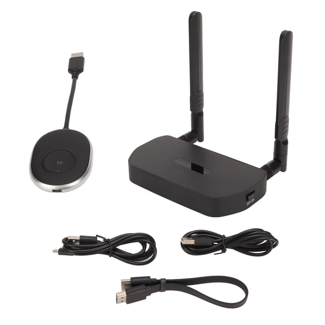 Kit Extensor De Video Inalámbrico ANGGREK Receptor De Transmisor 4K HD 8 TX A 1 RX 164 Pies Antena Dual