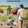 thumbnail image 4 of Travel Cooler Bag - Pioneer Flower Floral Print Pattern Camping Beer Cooler Backpack with Bottle Opener- Waterproof Insulated Picnic Backpacks - Cooler Bag for Beach, 4 of 6