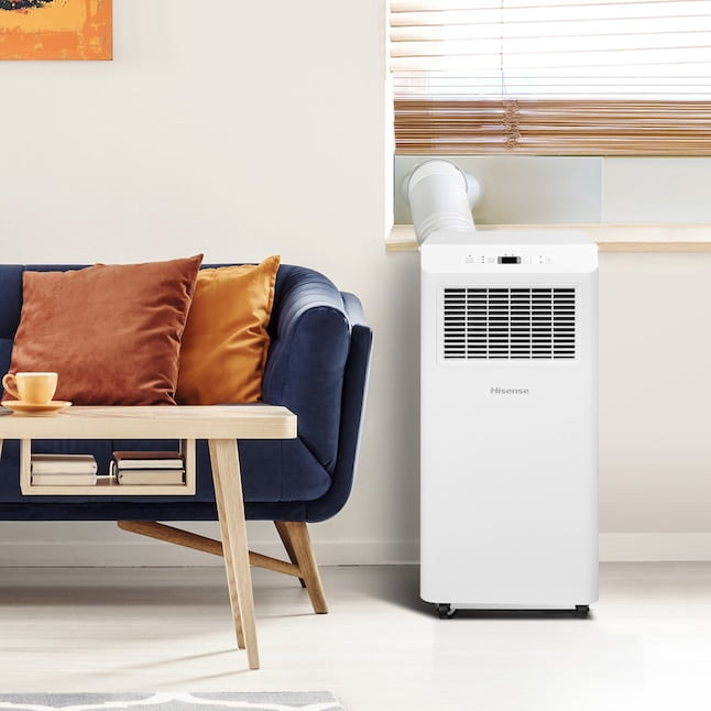 Restored Hisense 6000 BTU DOE 115 Vented Small Room Portable Air Conditioner Remote Included (Refurbished)