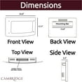 thumbnail image 3 of Cambridge Callisto 35" Wall-Mount Electronic Fireplace with Curved Panel and Realistic Logs, 3 of 7