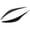 Glossy Black, variant on M Buder 2Pcs Glossy Black Headlight Eyebrow Trim Left Right Fade Proof Front Eyelid Replacement for INFINITI Q50 2014-2023 (23.6 in / 60 cm)