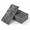 Black Slate-100, variant on Dolomite White 100-piece 3''x6'' Glossy PVC Peel and Stick Subway Wall Panels