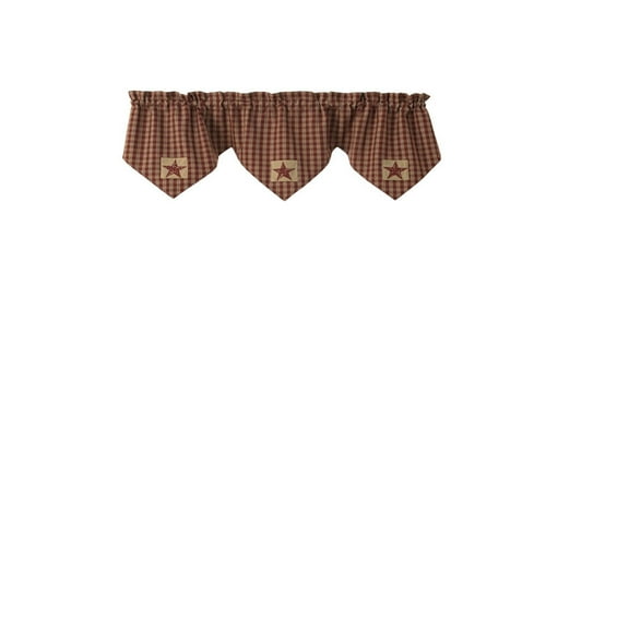 Park Designs Sturbridge Lined Triple Point Valance 60"x20"
