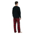 thumbnail image 4 of GLOBAL Men's Cotton Knit Top Flannel Pants Sleepwear Matching Pajamas for Couple Pjs for Family, Size S-3XL, 4 of 5