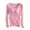 Pink, variant on Brilliant Sleep Shirts for Women Plus Women's Color Household Clothes with Chest Pads T-shirt Long Sleeved Pajama Comfortable Base for External Wear Round Neck Clearance Clothes under $5.00