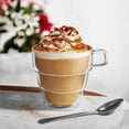 thumbnail image 5 of JoyJolt Palo Double Wall Tiered Glass Coffee Mugs, 15.5 oz (Set of 2), 5 of 5