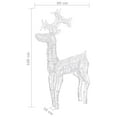 thumbnail image 6 of vidaXL Reindeer Christmas Decoration 90 LEDs 23.6"x6.3"x39.4" Acrylic, 6 of 9
