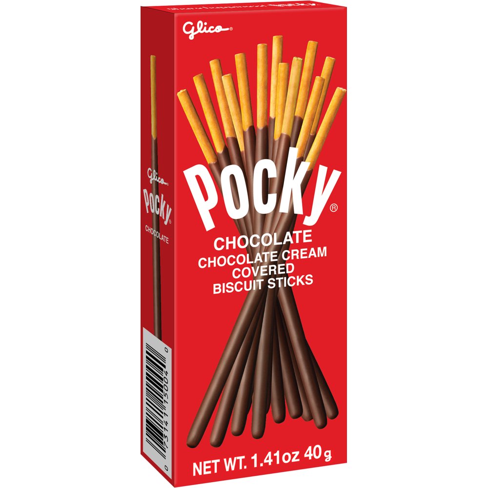 Glico Pocky Chocolate Cream Covered Biscuit Sticks, 1.41 OZ