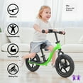 thumbnail image 3 of KRIDDO Toddler Balance Bike 2 Year Old, Age 18 Months to 5 Years Old, Early Learning Interactive Push Bicycle with Steady Balancing and Footrest, Gift Bike for 2-5 Boys Girls, Green, 3 of 6
