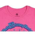thumbnail image 3 of Disney Girls' Walt Disney World Cinderella Castle Glitter Logo High-Low Hem Kids T-Shirt, 3 of 5