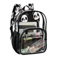 thumbnail image 2 of Large Clear PVC Backpack Heavy Duty See Through Backpack for Adults Work Travel, Panda Pattern Printed 12L, 2 of 8
