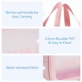 thumbnail image 3 of La PU friega el bolso cosmético del artículo de tocador del bolso del almacenamiento de las mujeres portátiles de la capacidad grande del bolso del maquillaje impermeable, 3 of 5