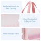 thumbnail image 3 of Bolsa de maquillaje impermeable de PU Scrub, bolsa de almacenamiento de cosméticos portátil de gran capacidad para mujeres, bolsa de artículos de tocador, 3 of 5