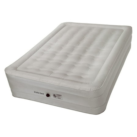 Insta-bed 14" Queen Air Mattress with External Ac Pump and neverFLAT Fabric