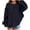 Navy, variant on XUNKUSGA Girls Sweatshirt 2-12 Years Crewneck Long Sleeve Pullover Shirts for Girls Casual Loose Girl Clothes Solid Color Comfy Cotton Pullover Tops