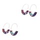 thumbnail image 4 of Pendientes Sonducket en forma de U con estampado de leopardo Accesorio de moda para chicas adolescentes, 4 of 6