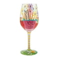 thumbnail image 2 of Enesco Designs by Lolita 15 oz Best Teacher Ever Hand Painted Wine Glass, 2 of 5