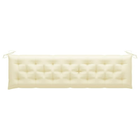 

Garden Bench Cushion Cream White 78.7 x19.7 x2.8 Fabric