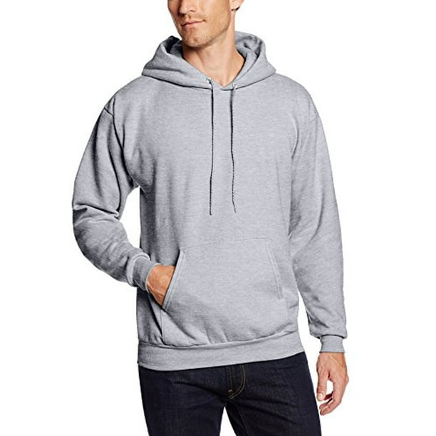 Hanes - Hanes Men's Pullover EcoSmart Fleece Hoodie, Light Steel, Large ...