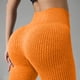 thumbnail image 5 of Pantalones de yoga para mujer, ajustados, de cintura alta, con realce de cadera, a rayas, con rosca, para uso externo., 5 of 7