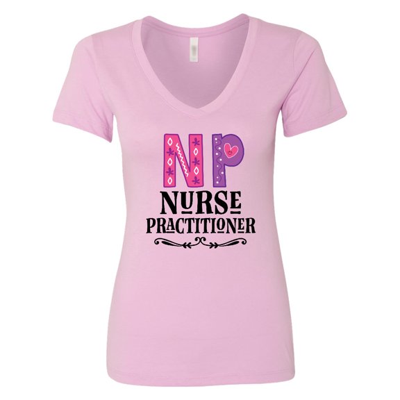 Inktastic Nurse Practitioner Np Appreciation Women's V-Neck T-Shirt