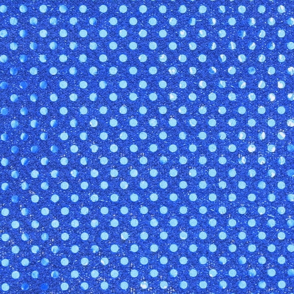 Hello Hobby 38” x 72” 83% polyester 17% metallic small dot sequin 2 yard precut fabric, Cobalt, 38" wide for sewing & crafting