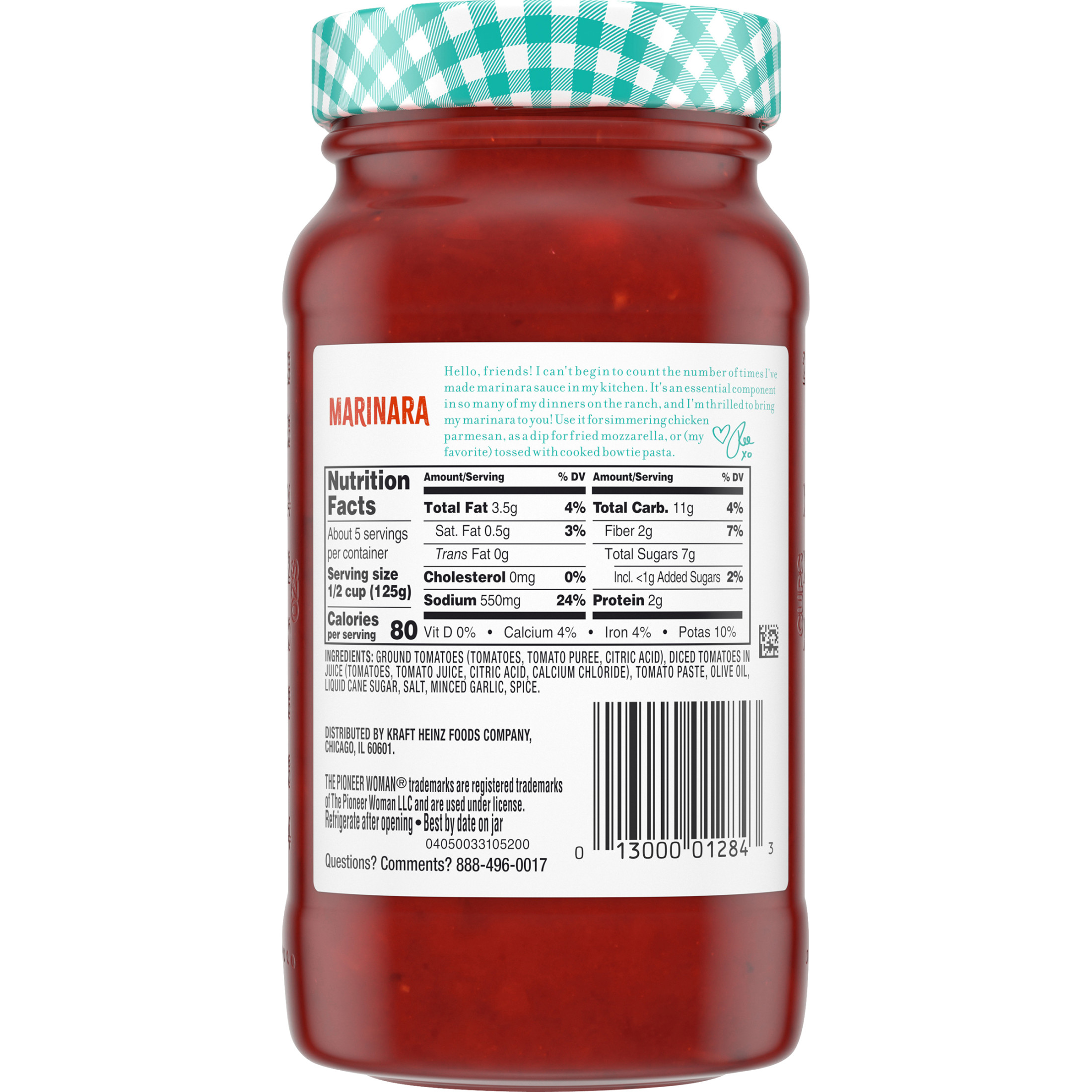 The Pioneer Woman Marinara Pasta Sauce, 24 oz Jar