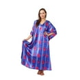 thumbnail image 2 of Up2date Fashion's Women's Caftan / Kaftan, Deep Sea Lilies Print, 2 of 2