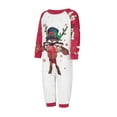 thumbnail image 3 of Nituyy Holiday Family Pajamas Matching Sets Christmas PJs with Mama Bear Printed Romper Plaid Pants Sleepwear, 3 of 10