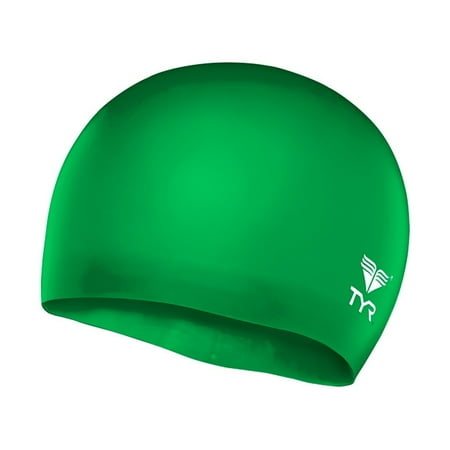 UPC: 0036702243780 | TYR Silicone Wrinkle Free Jr. Swim Cap – Apple Green
