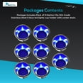 thumbnail image 7 of Marine City Drink Cup Holder with Drain, 304 Stainless Steel, 8 Blue LED Lights, Corrosion-Resistant Easy Installation, for Boats Yachts Ships Kayaks, 8-Pack, 7 of 7