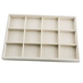 thumbnail image 3 of Linen Stackable Jewelry Tray Necklace Showcase Display Organizer, Case for. 12 Grids Tray, 3 of 7