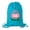 Pink Egg-Teal, variant on Personalized Easter Basket Bags, Cotton Drawstring Backpacks Custom Easter Bags - Wavy Lines Egg