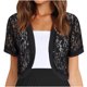 thumbnail image 4 of Xuyuer Women's Elegant Loose Fit Lace Cardigan Cover Up, Chic Shirts Style Summer Layer for Weddings, Beach and Date Night Outfits, 4 of 7