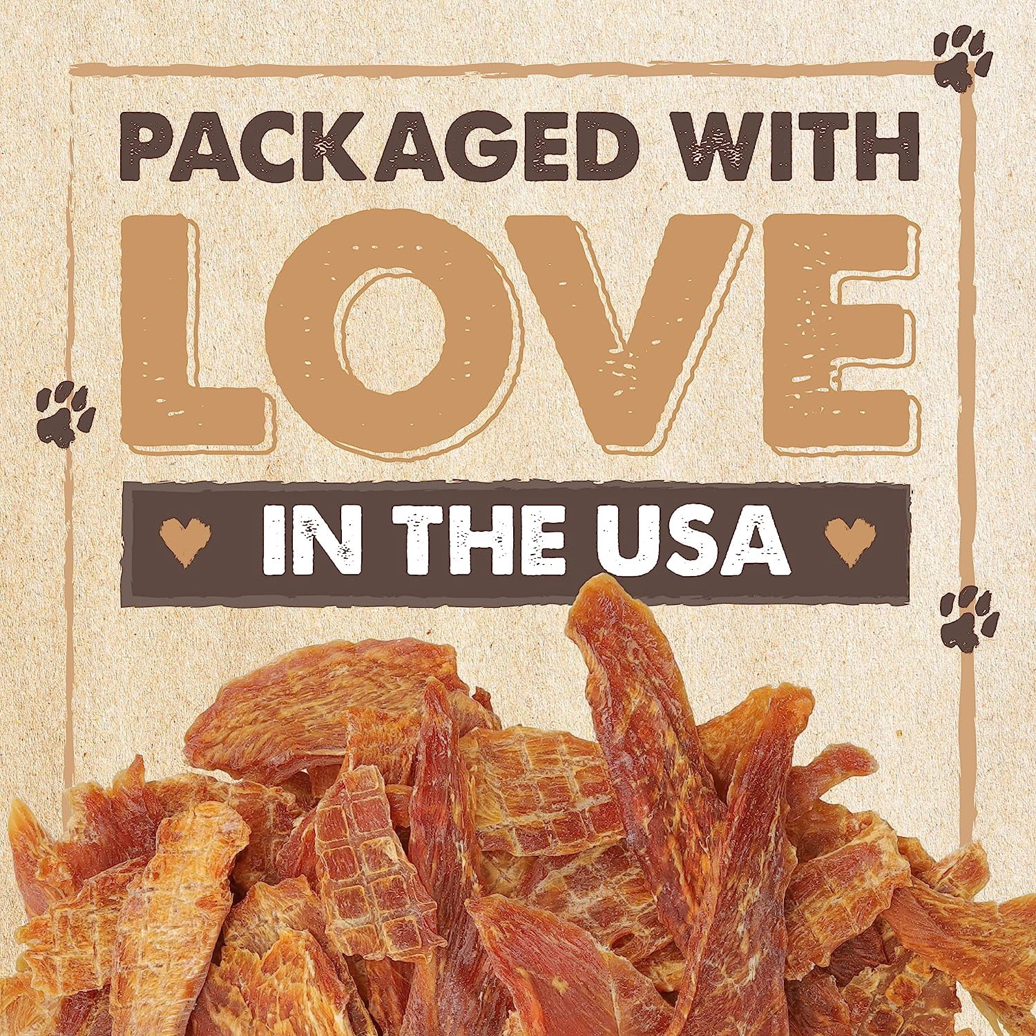 Mighty Paw Chicken Jerky Dog Treats, Natural Dog Chews for Large Dogs, 14 Oz, Protein-Rich