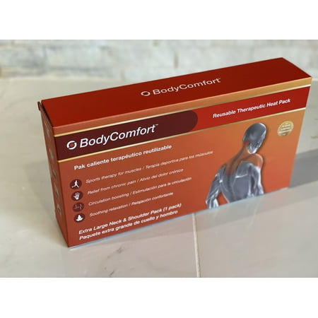 XL Neck & Shoulder Reusable Therapeutic Instant Heat Pack (Extra Large, Red)