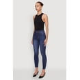 thumbnail image 3 of Womens WAX High Rise Solid Cropped Skinny Jeans, 3 of 5