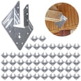thumbnail image 1 of Attaches Hurricane pour Rafters 24 Pack, Sangles de Toit Hurricane de 18 Niveaux pour Abri, Attaches Rafter Galvanisées Robustes, Clips en Bois Hurricane, 1 of 6