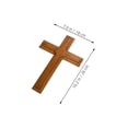 thumbnail image 2 of POPETPOP Solid Wood Cross Wall Decor for Home with Natural Beige Grain Pattern and Easy Installation, 2 of 8