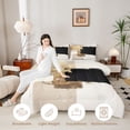 thumbnail image 3 of Homewish Gold Black Ombre Twin Comforter Sets,Watercolor Oil Painting Bedding Set,Light Gray Reversible,2pcs,1 Comforter and 1 Pillowcase, 3 of 7