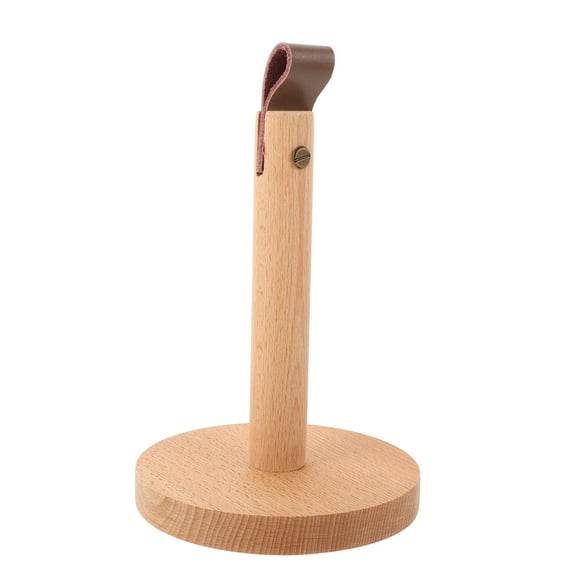 FELTECHELECTR 1Pack Wooden Standing Paper Towel Holder for Kitchen and Living Room