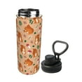thumbnail image 2 of Picia Squirrel And Mushroom Pattern Water Bottle 18 oz Stainless Steel Insulated Bottles With Handle Leak Proof Gym Sport Water Jug BPA-free insulated kettle For Men Women Adults, 2 of 7