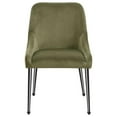 thumbnail image 2 of Pemberly Row Contemporary Fabric Upholstered Dining Side Chairs in Olive, 2 of 11