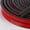 black-40FT, variant on Silicone D Shape Weather Stripping Rubber Seal, 20FT Self Adhesive Weather Stripping for Boat, Auto, RV, Marine, Garage Doors/Window, W:0.7 in; H:0.4 in