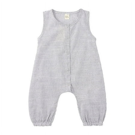 

Esaierr Newborn Girls Boys Jumpsuit Sleeveless Crewneck Vest Crawl Suit 6-24M